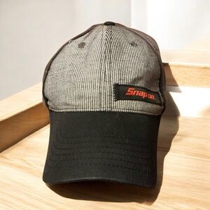 Snap-on Black and Gray Men's Cap